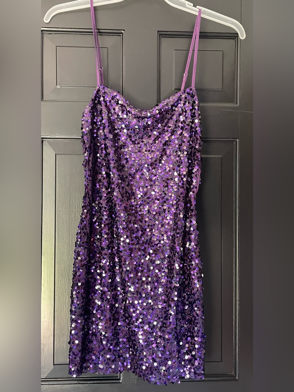 Wild Fable Purple Sequin Mini Slip Dress